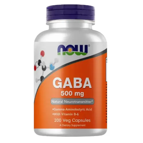 Гамма-аминомасляная кислота Now Foods GABA 500mg - 200vcaps