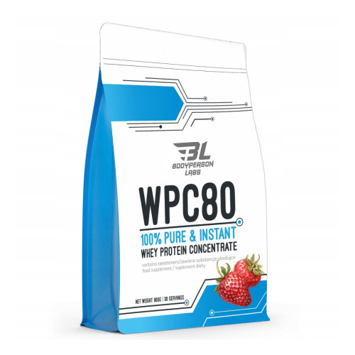 Протеин Bodyperson Labs WPC80 – 900г Клубника