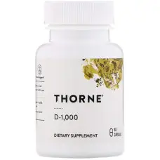 Вітамін D3, Vitamin D, Thorne, 1000 МО, 90 капсул (25 мг на капсулу)
