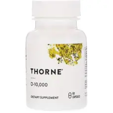 Вітамін D-10000, Vitamin D, Thorne, 60 капсул (250 мкг на капсулу)
